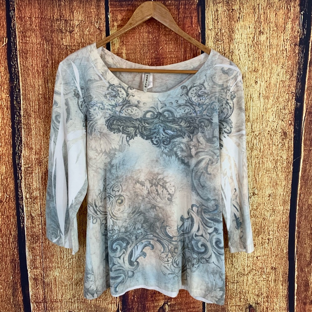 Cubism Long Sleeve Tee sz L